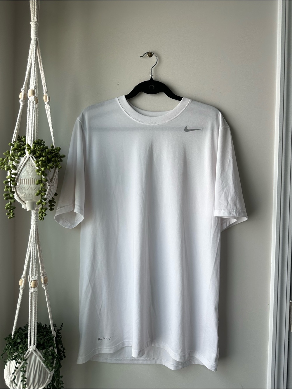 Nike White Short Sleeve Dri-FIT Tee